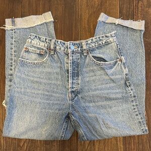Zara Light Blue Straight Leg Jeans